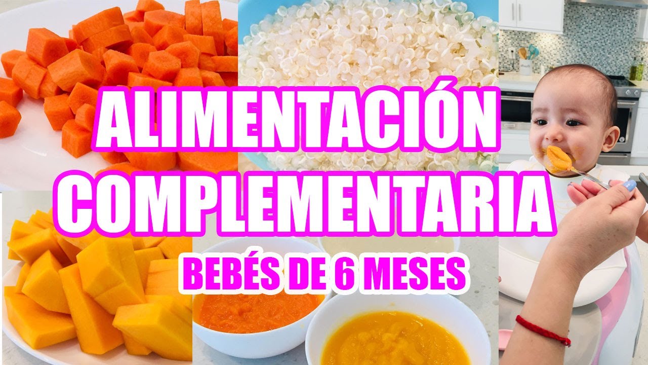 ALIMENTACION COMPLEMENTARIA  PARA BEBES DE 6 MESES ZANAHORIA-ZAPALLO-QUINUA