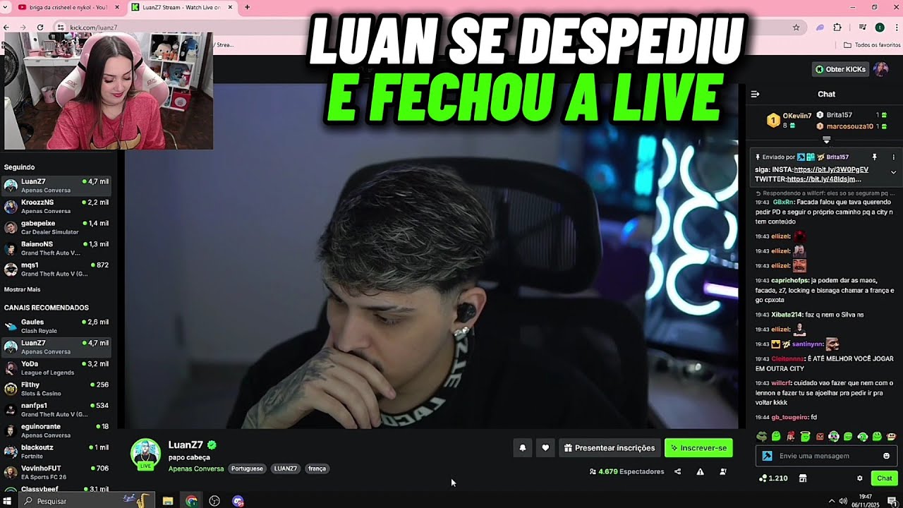 NARA REAGINDO LUAN SE DESPEDINDO DO PESSOAL DA FRANÇA E FALANDO SOBRE SEU BAN