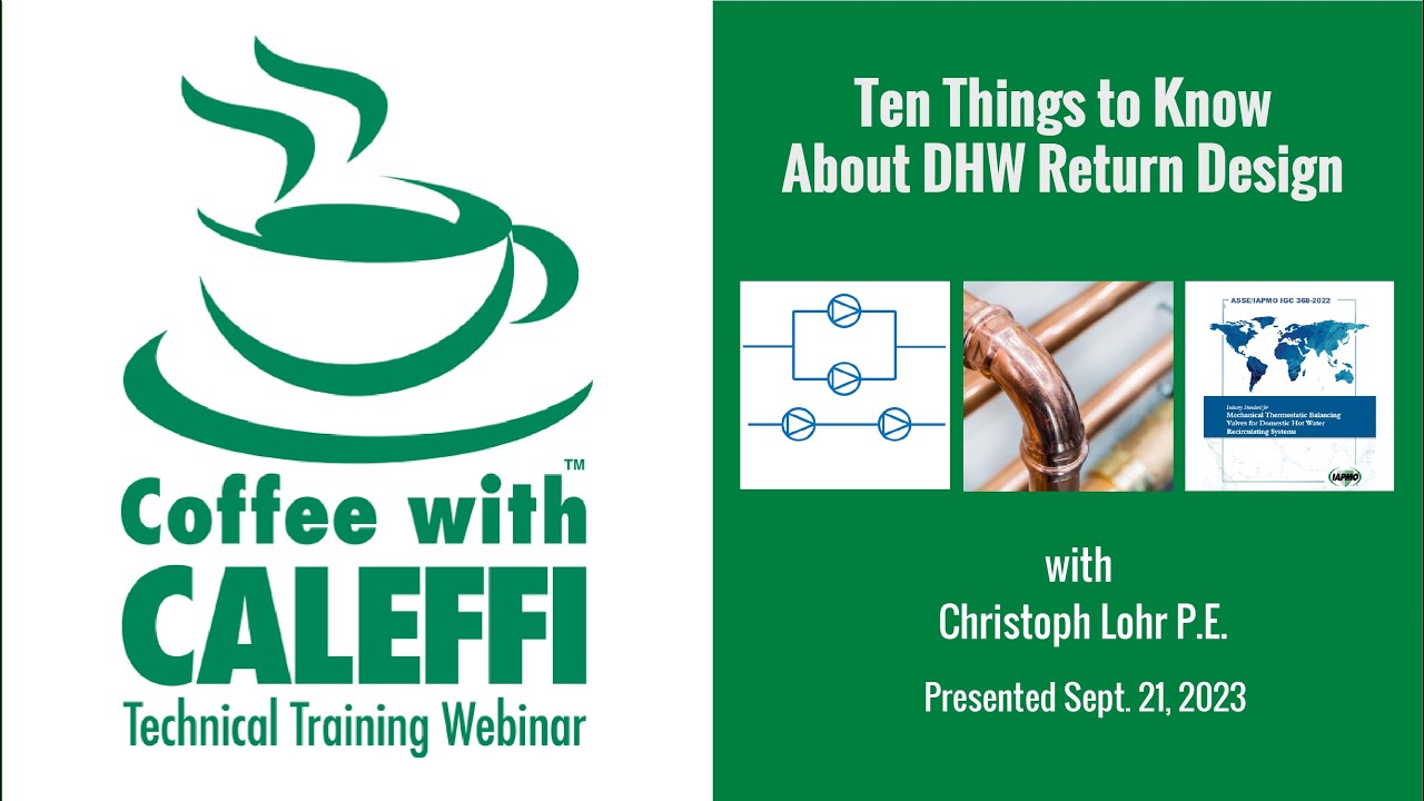 Ten Things to Know About DHW Return Design