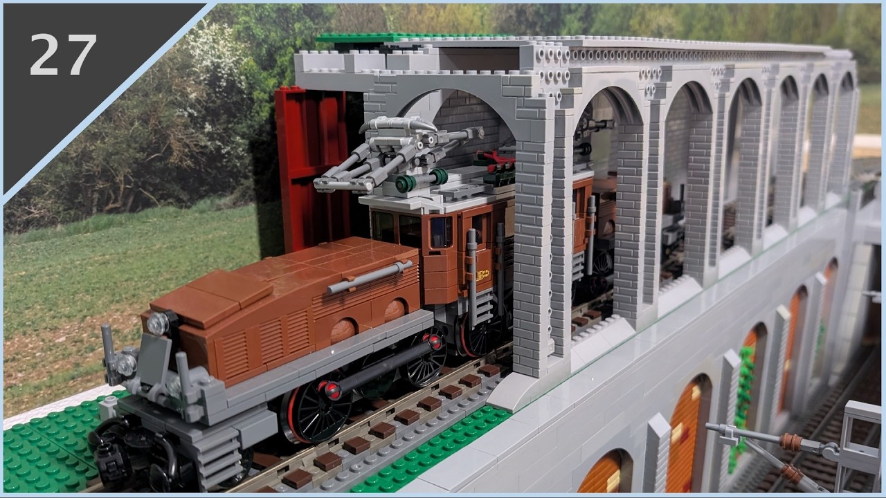 Eisenbahn-Gallerie im Gegengleisbereich - Gallerie [1] | Brick State #27