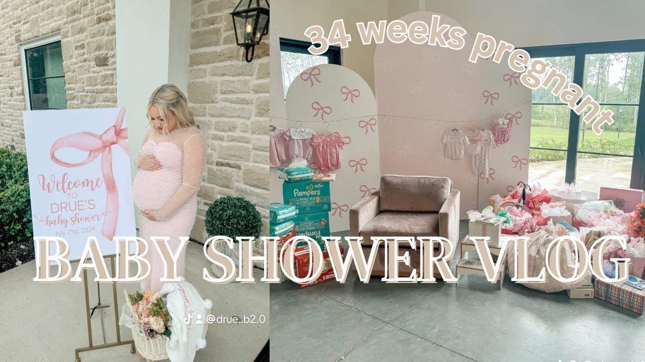 BABY SHOWER VLOG | BABY GIRL SHOWER