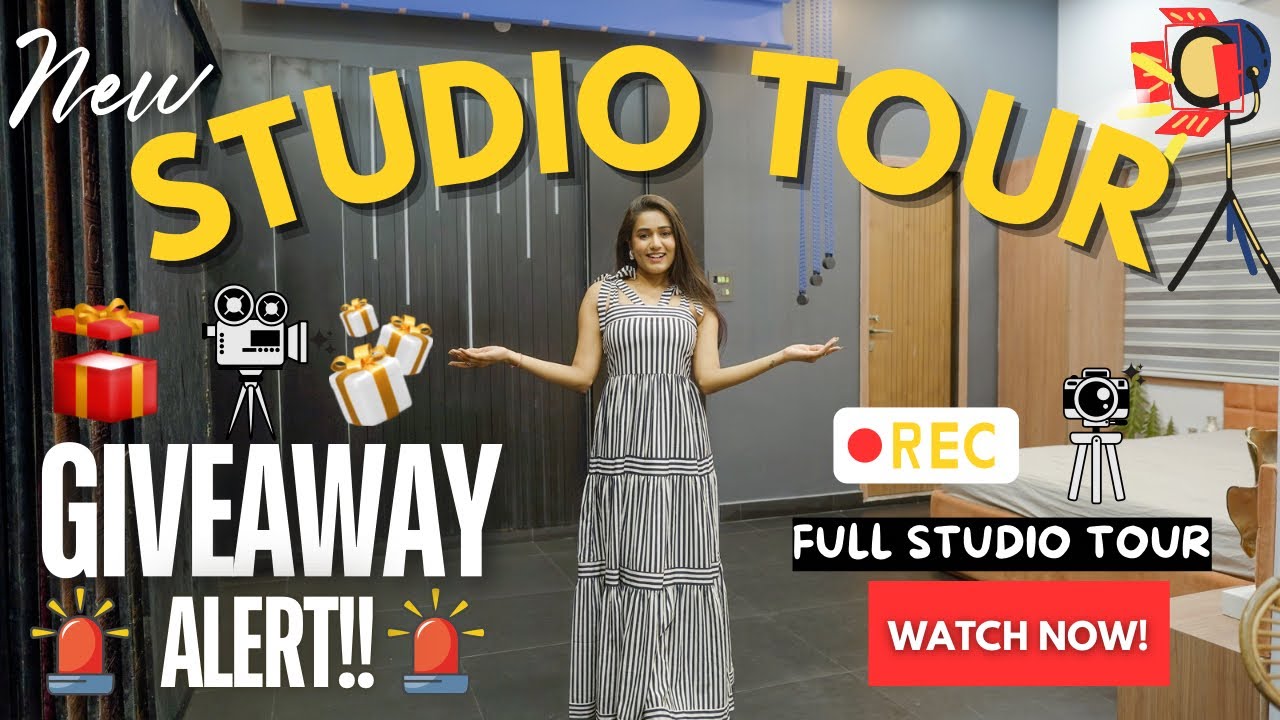 My new *STUDIO TOUR* Vlog 😍 | My work space | GIVEAWAY ALERT 🎁 | prizes | gimaashi