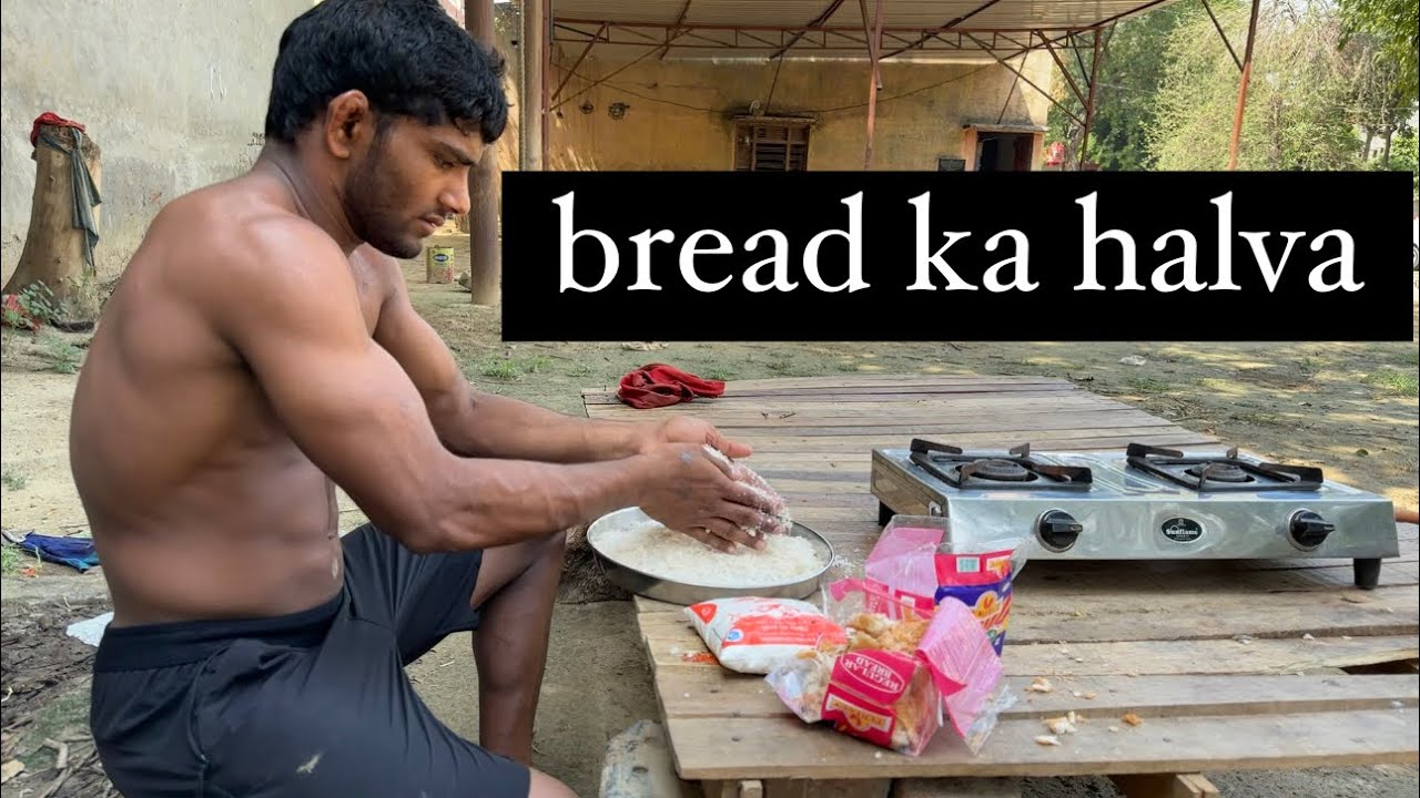 Desi diet bread 🍞 halva #fitnessmotivation  video # max desi fitness 🔥🔥