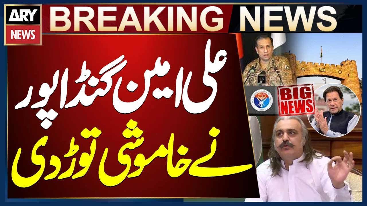 Ex CM KPK Ali Amin Gandapur's Big Statement - Big News