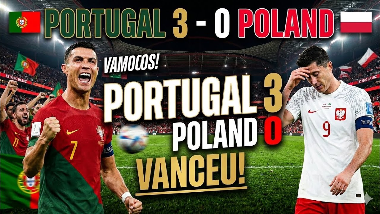 Portugal 3–0 Poland | Amazing Goals & Full Match Highlights | UEFA Euro