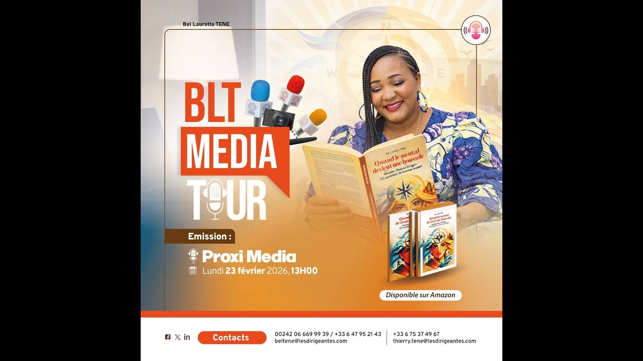 Promotion du nouveau livre de Madame  Bel Lauretta TENE sur la chaîne Proxi média.