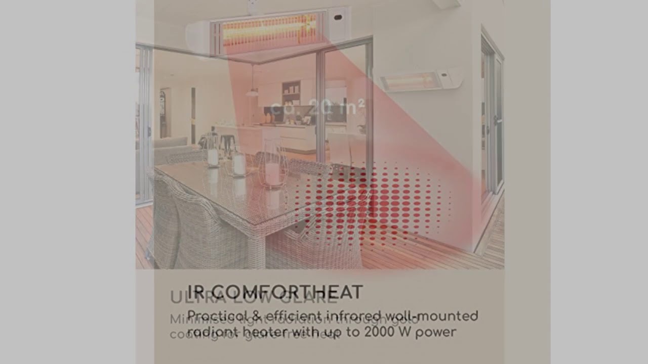 Blumfeldt Gold Fever Smart &bull; Infrared radiant heater &bull; Patio heater &bull; 2000 W &bull; 6 heating l