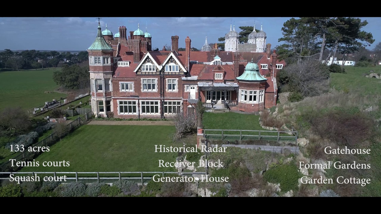 Bawdsey Manor from the air