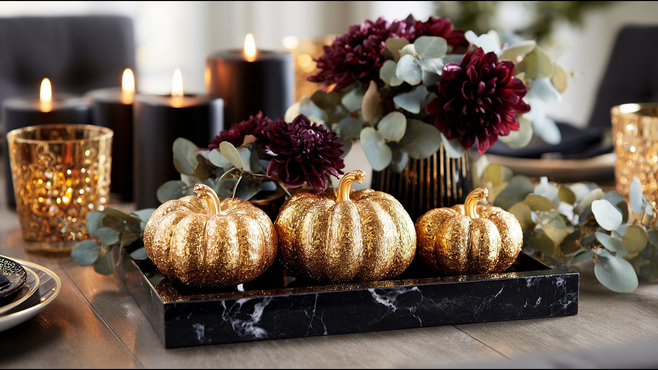 14 Luxe & Glam Fall Decor Trends 2025: Elegant Autumn Luxury Homes with Golden Touch!