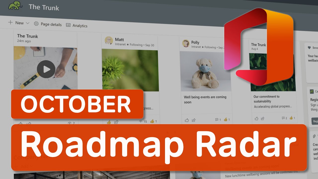 Microsoft 365 Roadmap Radar | What's New in Microsoft 365 | October 2021 Update