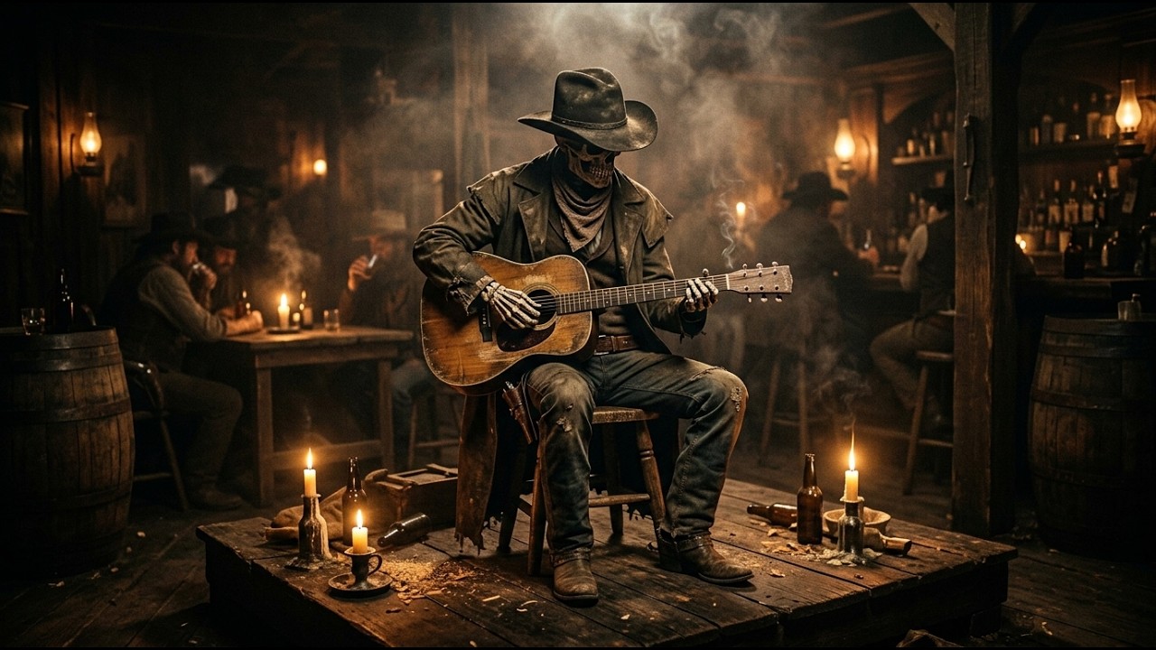 Dead Man’s Saloon | Dark Country Skeleton Cowboy Playlist