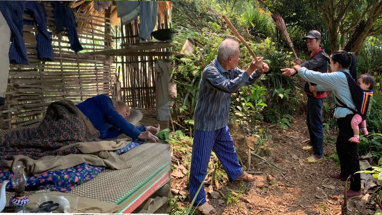 The old man fell ill and his alcoholic son appeared asking for money
