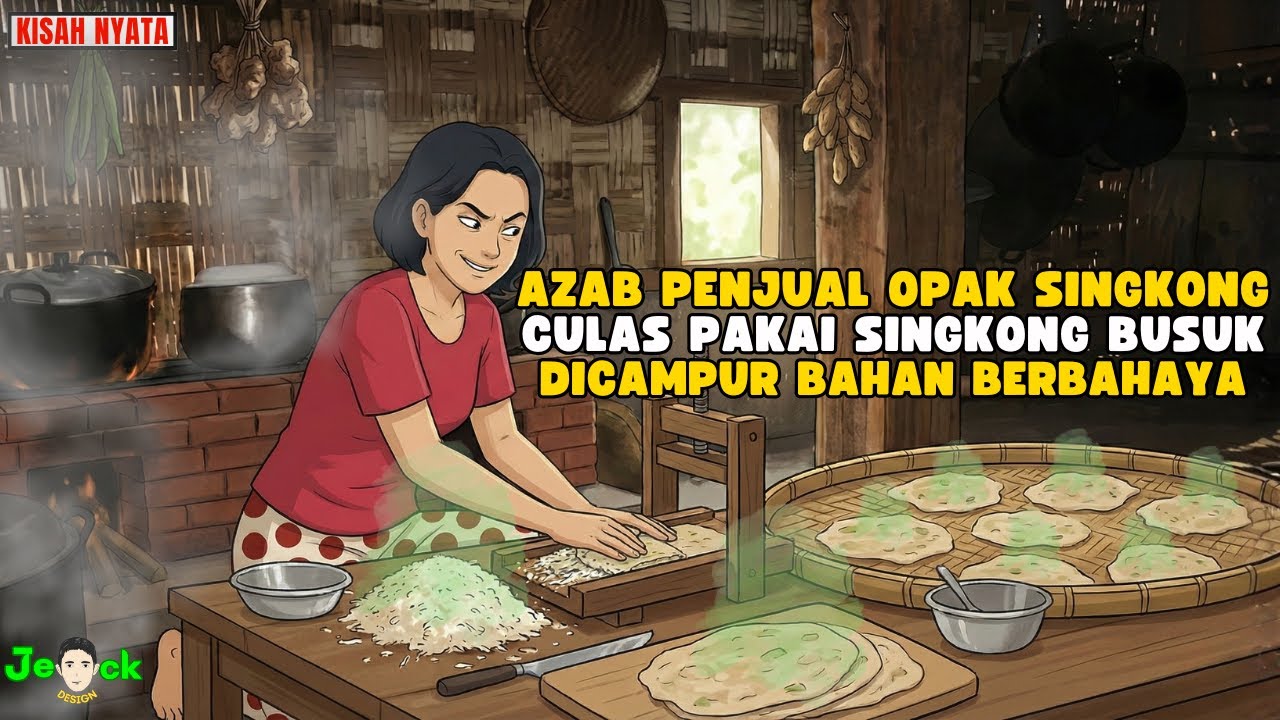 AZAB PENJUAL OPAK SINGKONG CULAS PAKAI SINGKONG BUSUK DICAMPUR BAHAN BERBAHAYA || ANIMASI AZAB