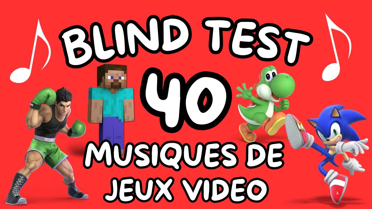Blind Test JEUX VIDEOS : 40 Extraits en TOUT Genre