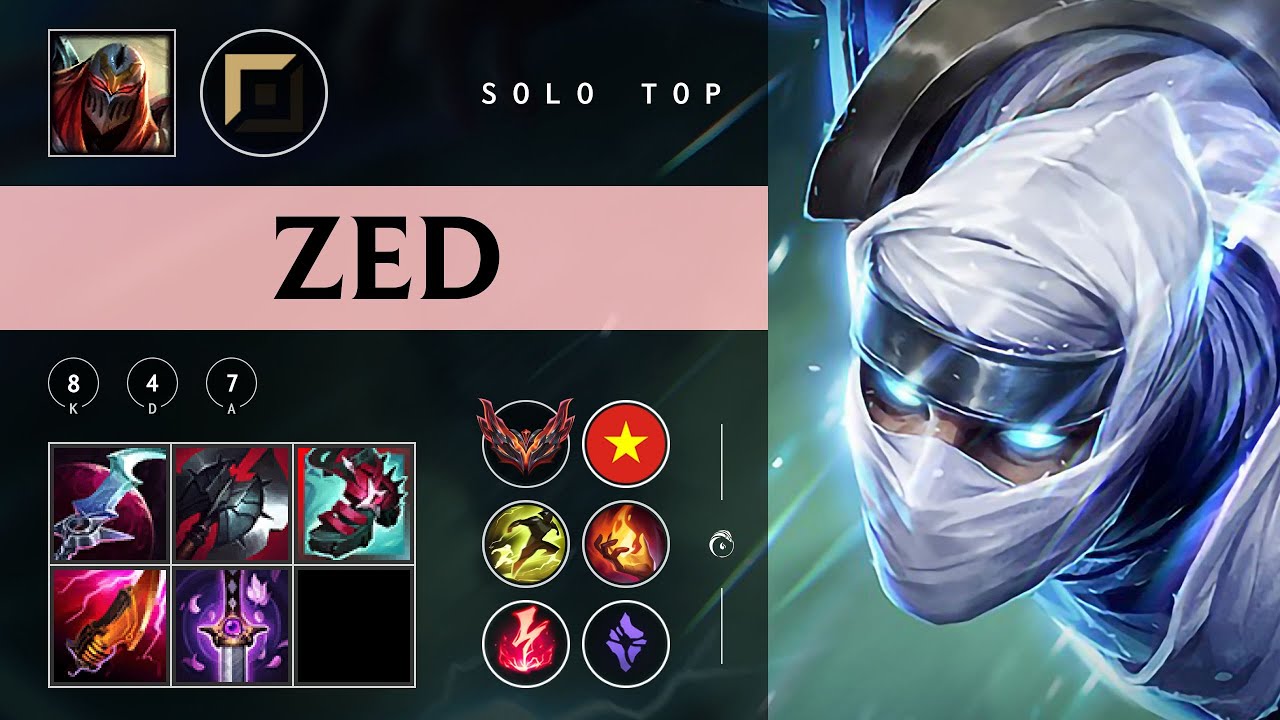 Zed Top vs Garen - VN Grandmaster Patch 25.22