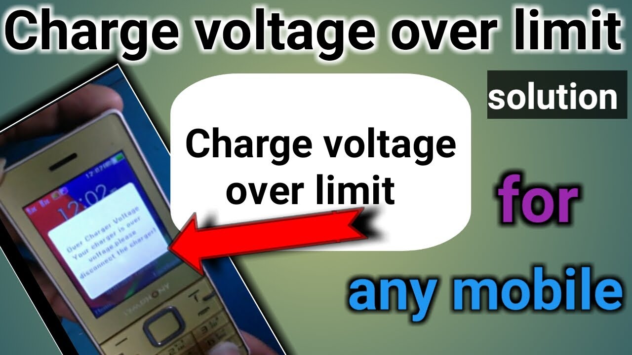 Charge Voltage Over Limit | How to fix Charge Voltage Over Limit
