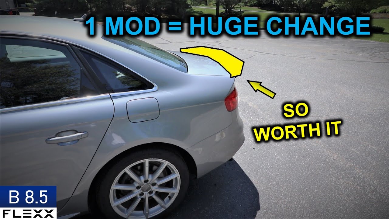HOW TO ENHANCE THE BACK OF ANY AUDI | How to install wing spoiler A4 B8.5 S-Line
