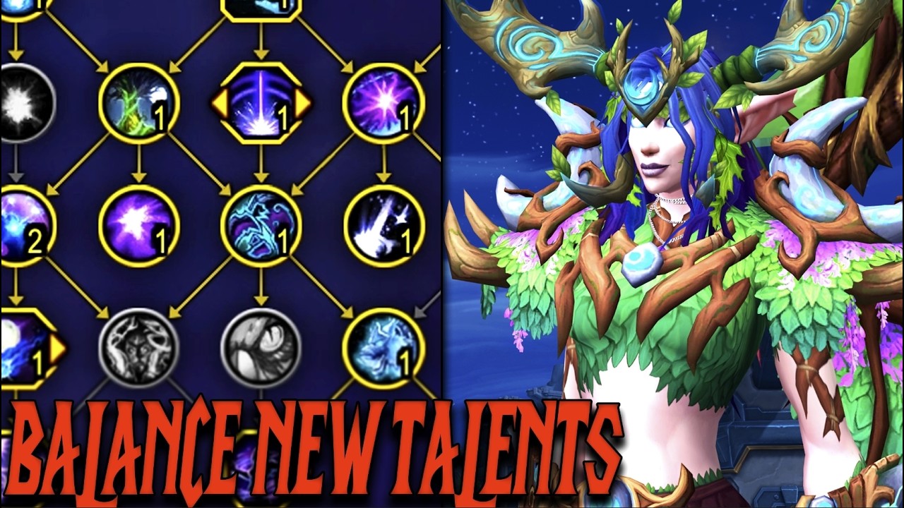 BALANCE DRUID REWORK - New & Removed Talents Comparison 11.0.5 - WoW The War Within