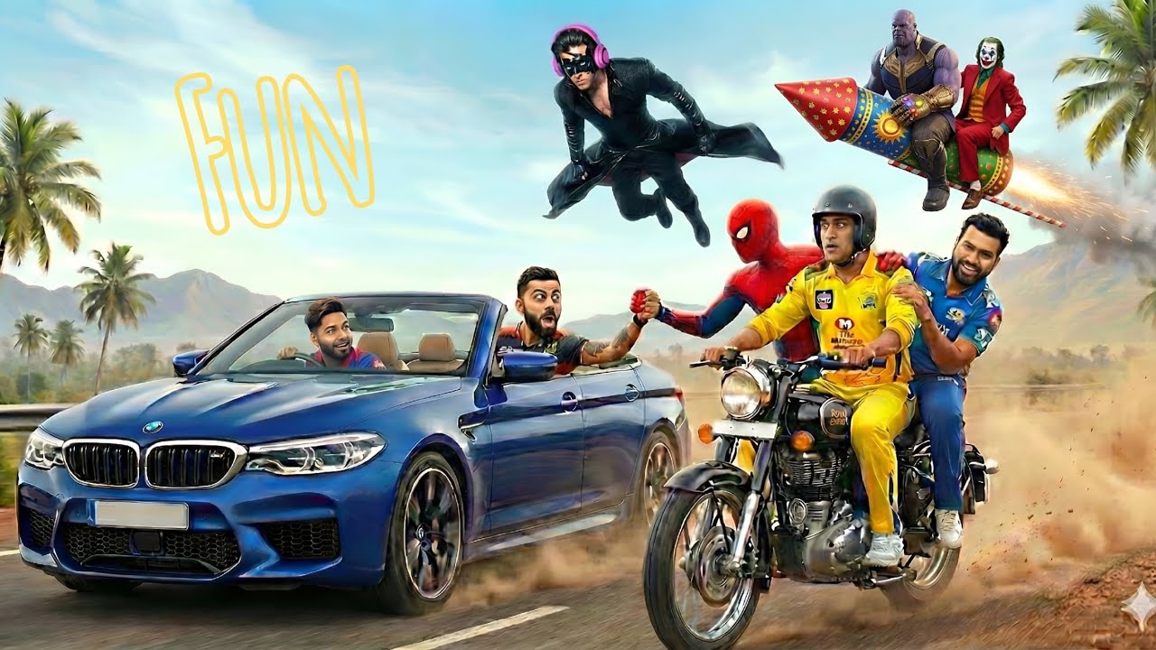 Virat kohli and risab pant search spider man and fast IPL trophy... 