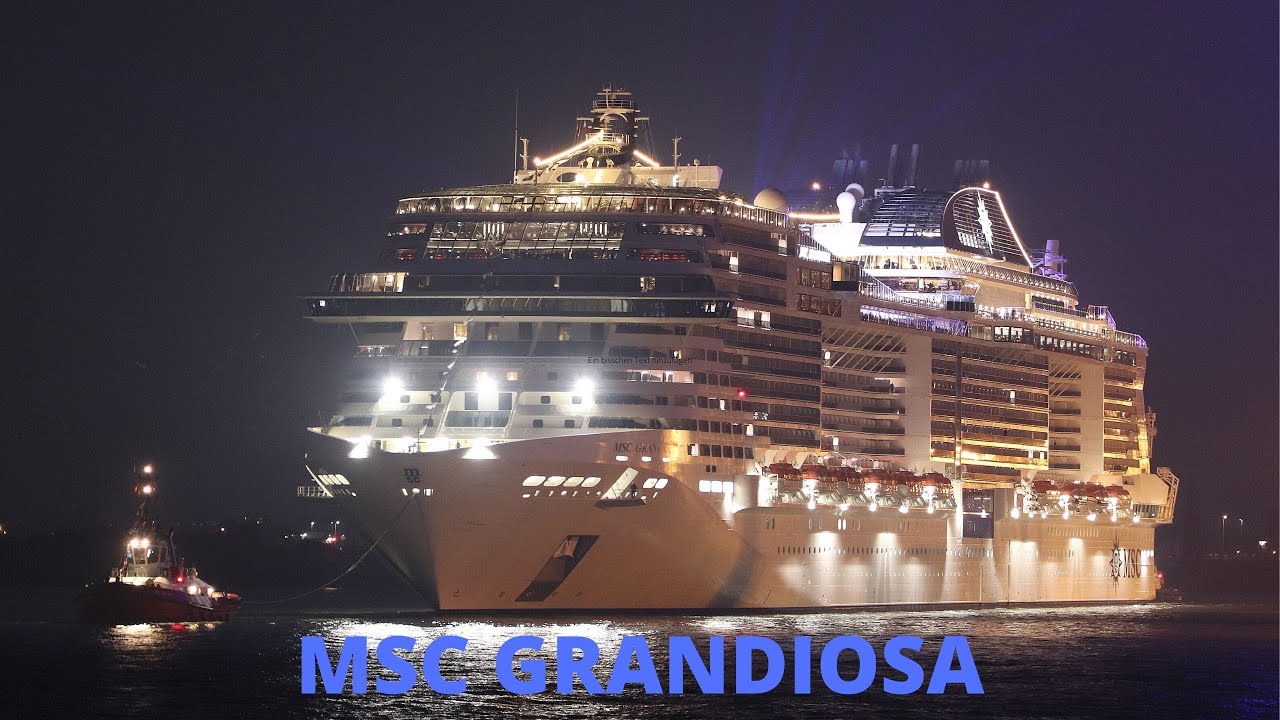 MSC GRANDIOSA | Auslaufen zur Taufe und Hornbattle mit AIDAmar