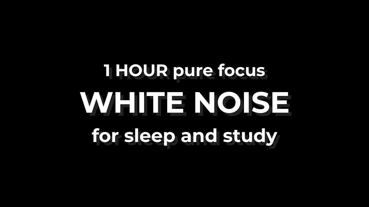 1 HOUR Black Screen | Relaxing White Noise