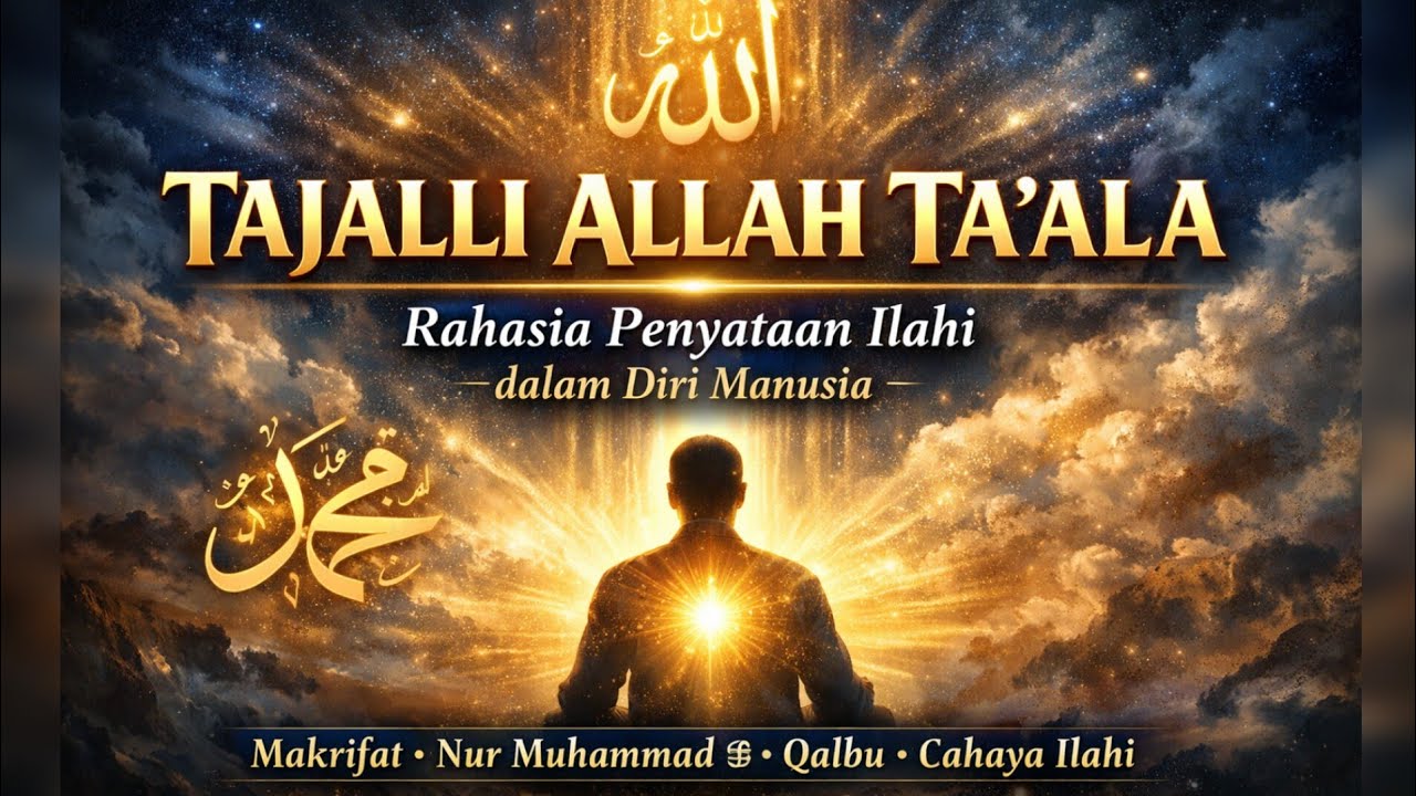 [BAGIAN 1]TAJALLI ALLAH TA‘ALA Penyataan Ilahi dari Zat Mati hingga Makrifat |Tasawuf Tingkat Tinggi
