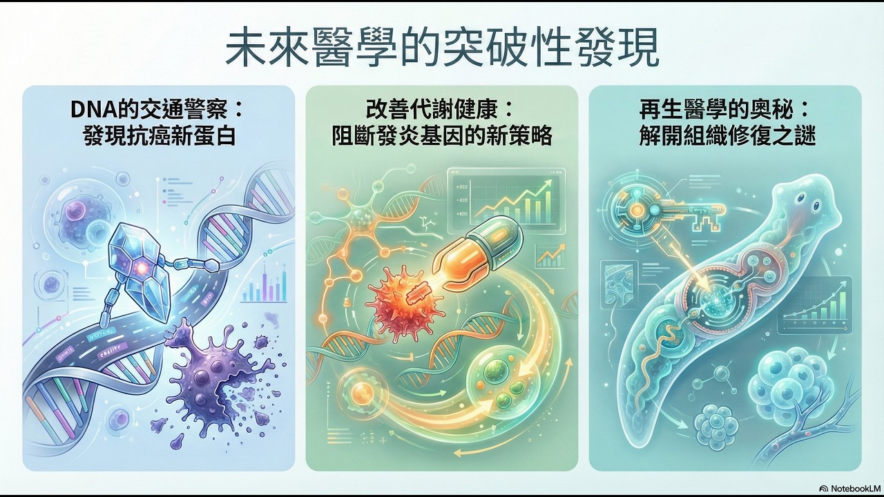 《醫學新知週報》DNA交通警察助抗癌、肥胖基因的健康開關、渦蟲的再生醫學啟示  | PODCAST #22