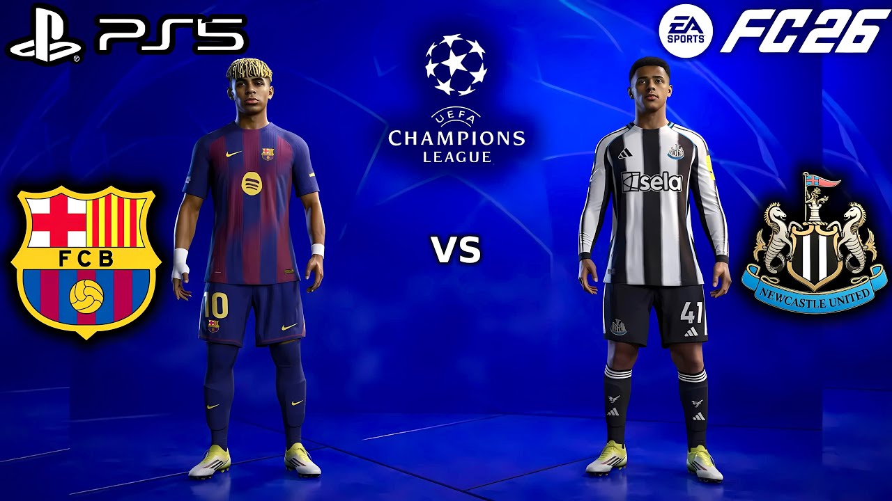FC26 - UCL Thriller | Barcelona vs NewCastle United | UEFA Champions League 25/26 Full Match | PS5 