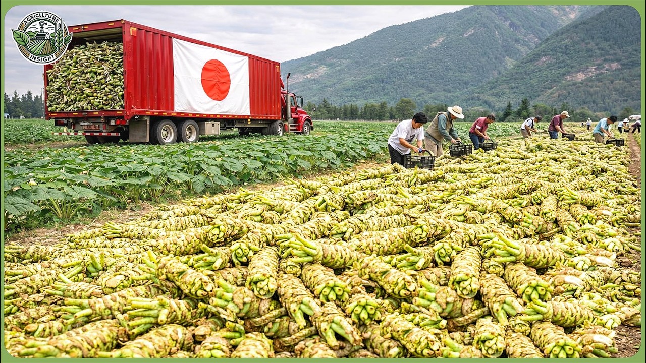 How Real Wasabi Is Made – Massive Japanese Wasabi Farming and Harvesting