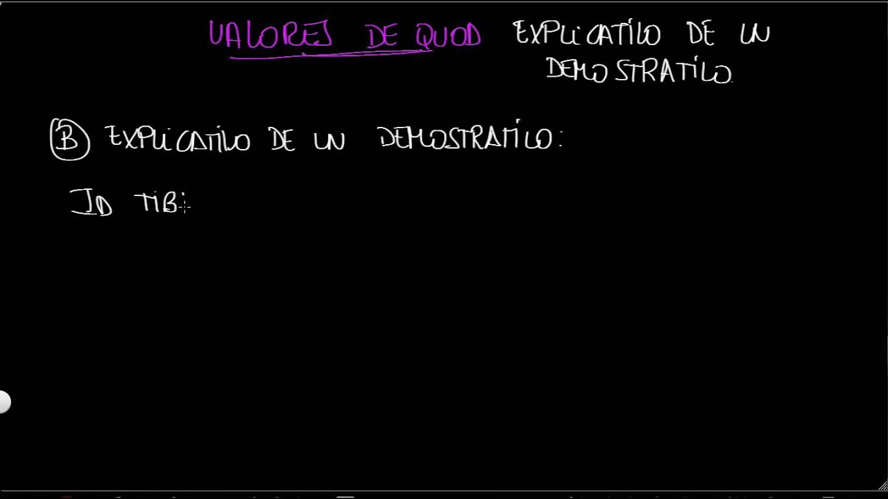 VALORES DE QUOD