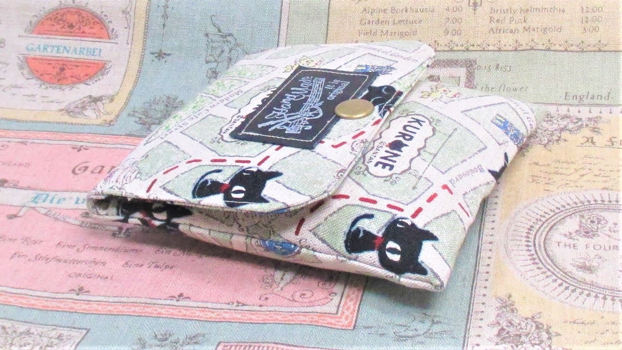 小さなポーチ作り方　DIY How to make a pouch