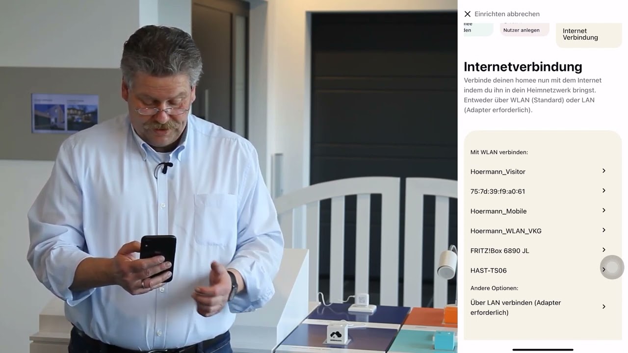 Configuration et mise en service Hörmann homee brain via un appareil iOS  | Hörmann