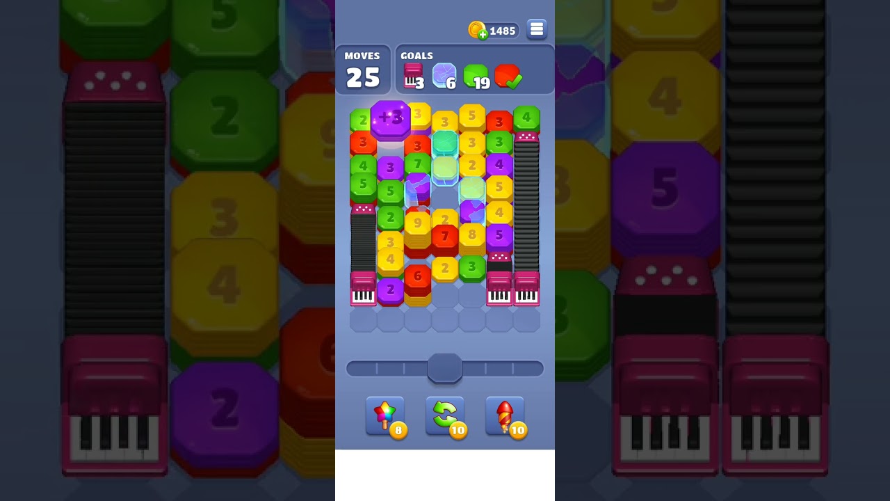 Throw Blocks Level 104 Shoot & Merge Mobile Gameplay