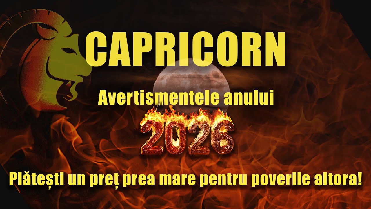 ♑CAPRICORN♑🔥 Avertismentele anului 2026🔥- Dacă nu te alegi pe tine, viața te obligă să o faci!