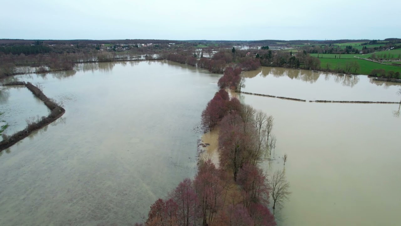Quand la Nièvre devient un lac – Crue à Urzy  Chanson folk