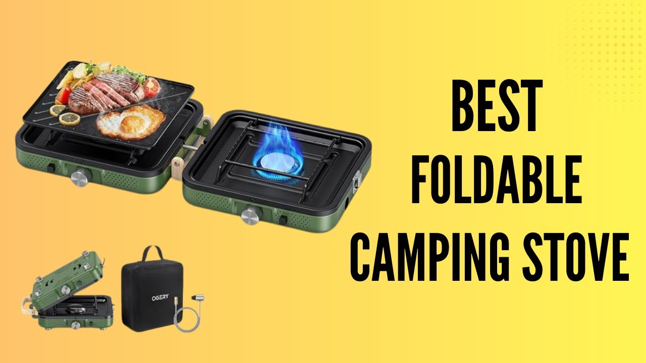 Best Foldable Camping Stove with Griddle of 2025 | OGERY Portable 2 Burner Review