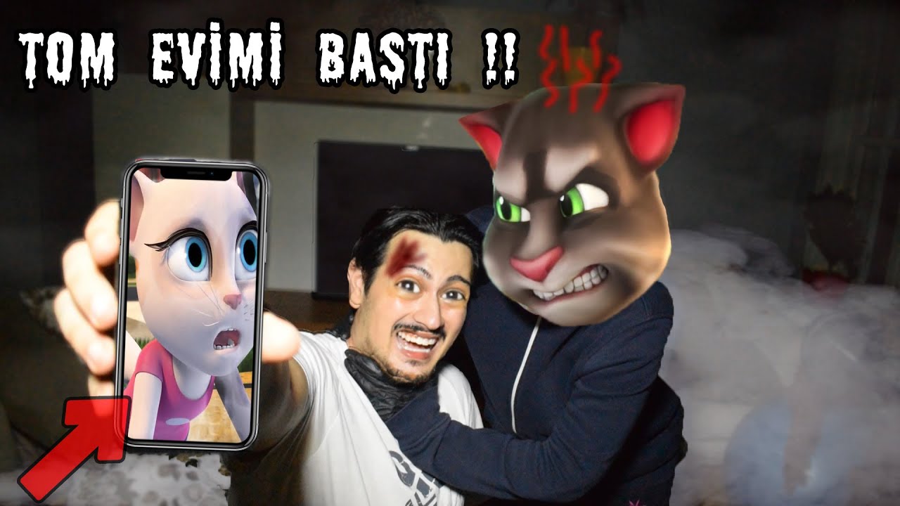 ANGELA ile KONUŞTUM!! TOM ÇILDIRDI EVİMİ BASTI! (My Talking Tom Friends)