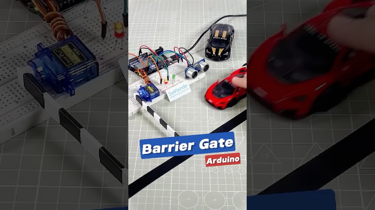 Smart&nbsp;Barrier&nbsp;Gate&nbsp;for&nbsp;Parking&nbsp;Control&nbsp;🚗🅿#arduino &nbsp; #arduinobeginner  #ultrasound  &nbsp; #sunfounder