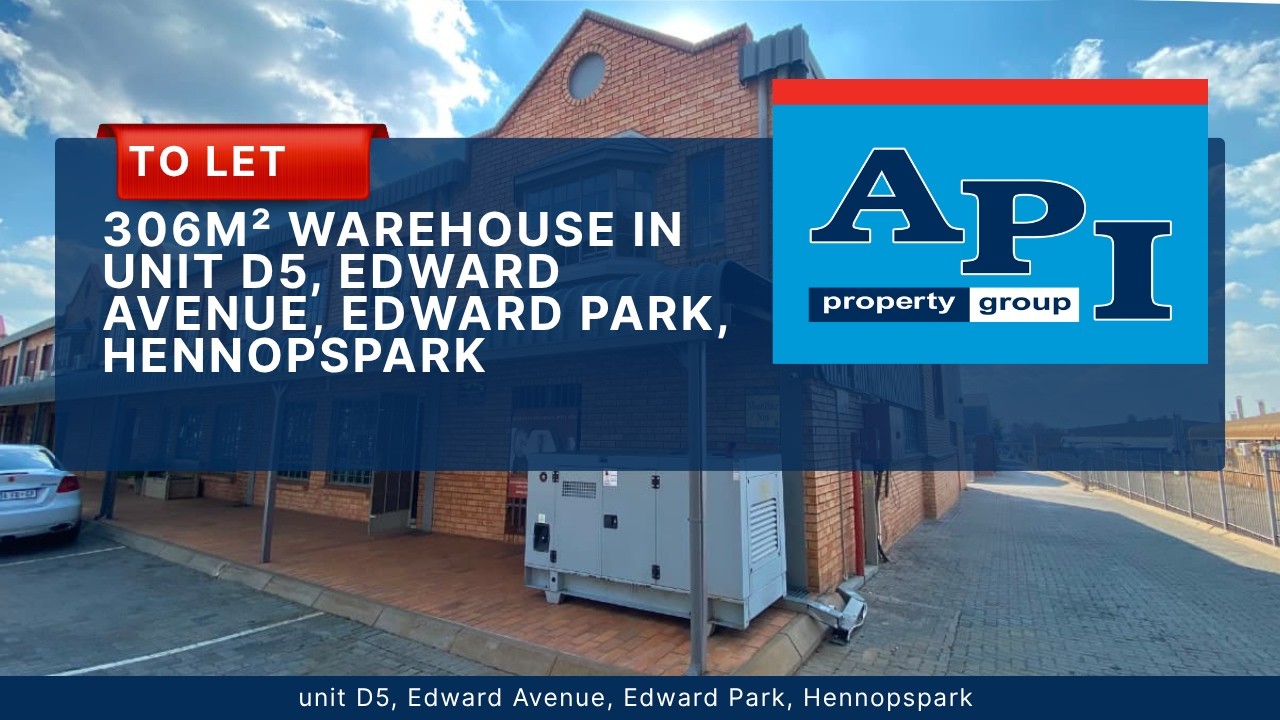 306m&sup2; Warehouse To Let Hennopspark