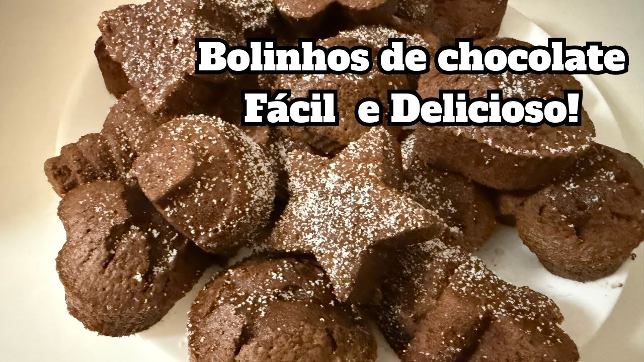 BOLINHOS DE CHOCOLATE-FEITOS NA MONSIEUR CUISINE-FÁCIL DE DELICIOSO
