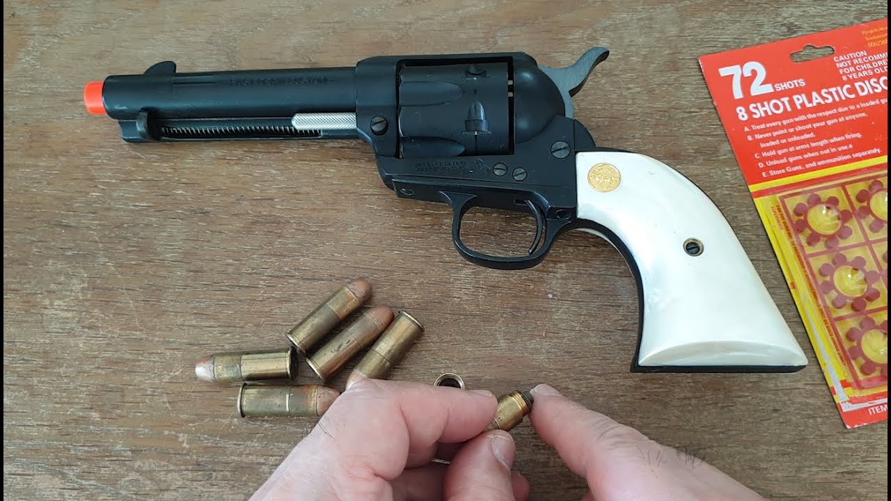 일본제 SAA 모델건에 딱총용 화약 넣었더니  Hartford Single Action Army .45  model gun  Fire
