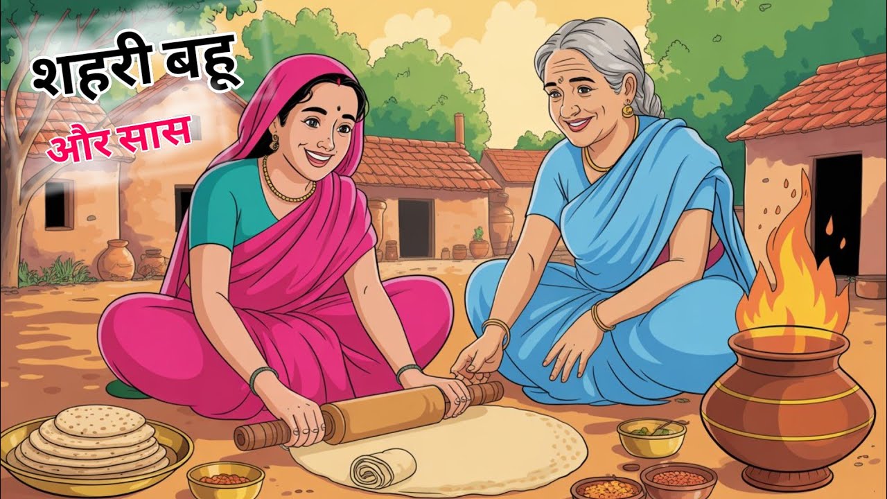 शहरी बहू और सास | Shahribahuorsaas | HINDI KAHANIYA | CARTOON STORY | HINDI STORIES