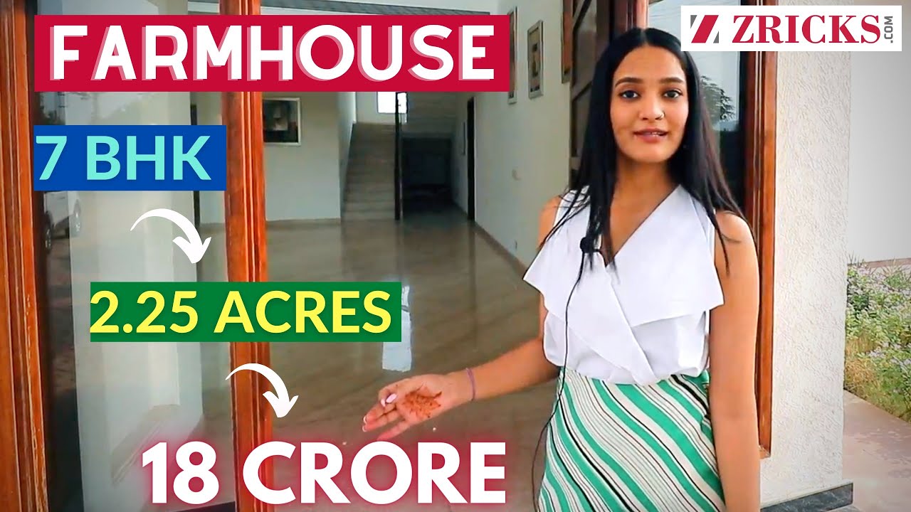 😱 Luxury FARMHOUSE Tour - 7 BHK  🔥 2.25 Acres ⛰️ Aravalli Hills