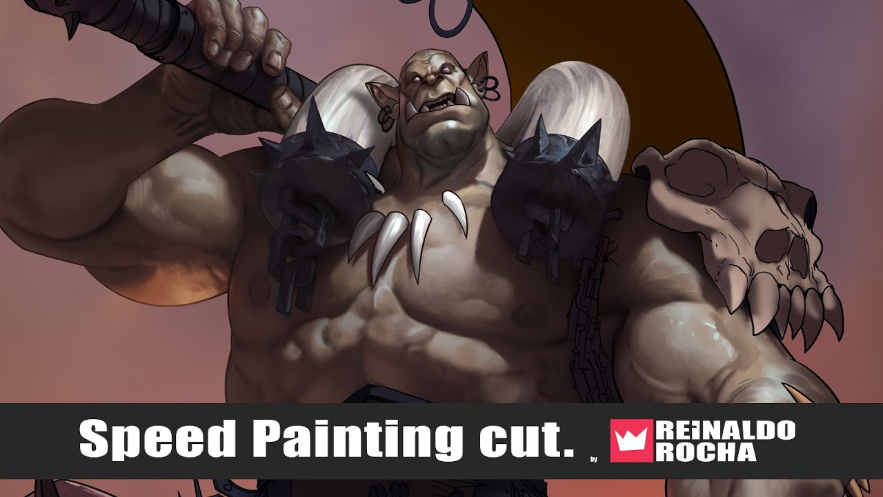 One part of painting an Fan art Blizzard&acute;s garrosh.
