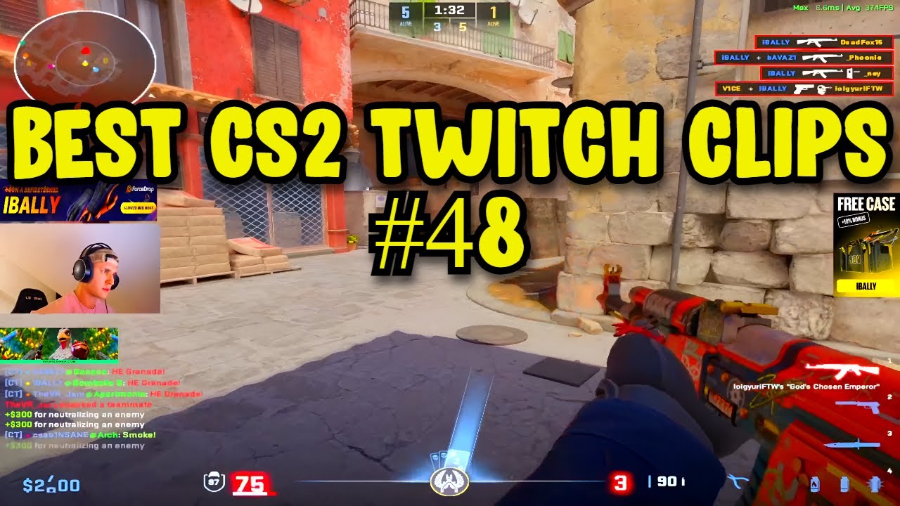 ЛУЧШИЕ КЛИПЫ CS2 №48 | ЛУЧШИЕ МОМЕНТЫ CS2 НА TWITCH
