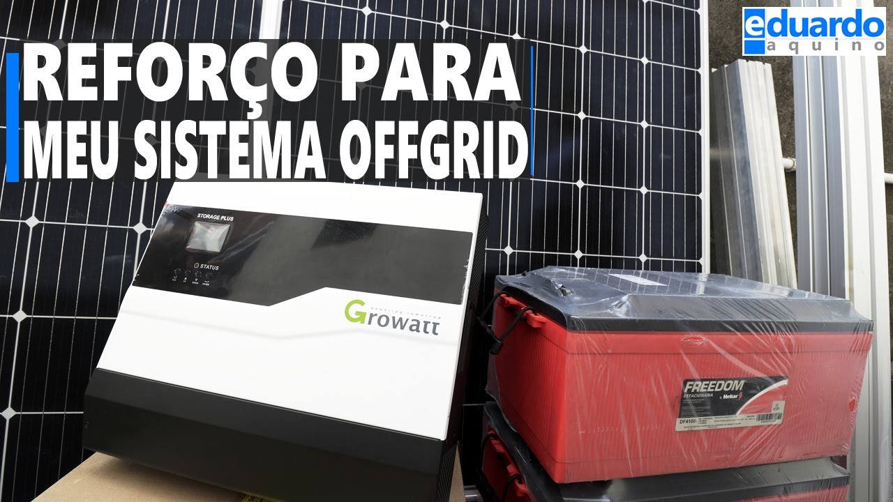 Placa Solar 305Wp - Inversor Híbrido - Baterias 240Ah | Desafio Solar OffGrid | T2 - Parte 02