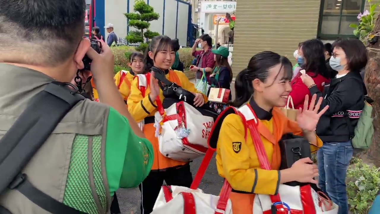 2023.12.12 Kyoto Tachibana SHS Band 京都橘 臺灣 臺北 北一女 到達