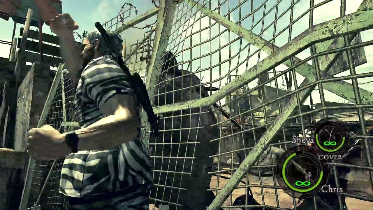 フェンス壊す前に死ぬ処刑マジニ【バイオ5】
