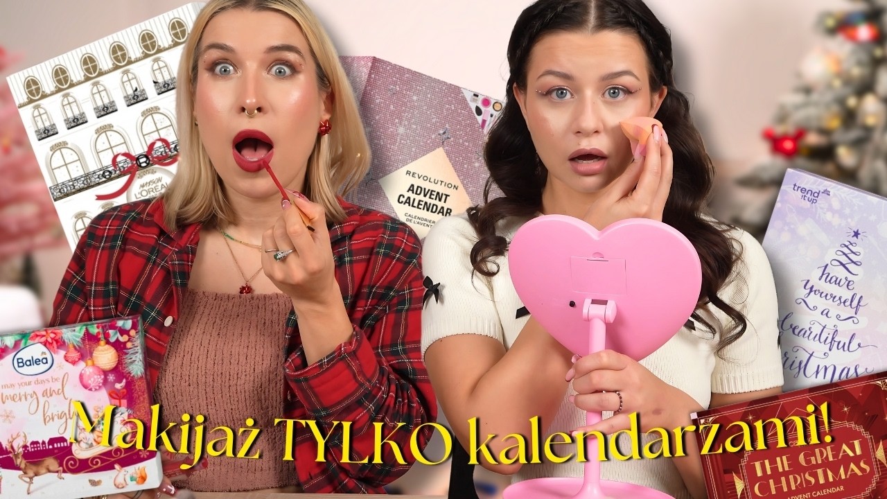 Cały makijaż TYLKO kosmetykami z kalendarzy adwentowych z Agą Grzelak! True Beauty - Dusia
