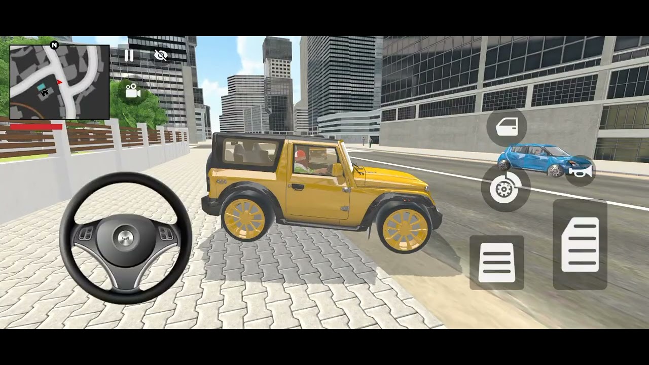 Car bike game*Franklin ordered an Indian Mahindra Thar and police car in the game With auto & bike.